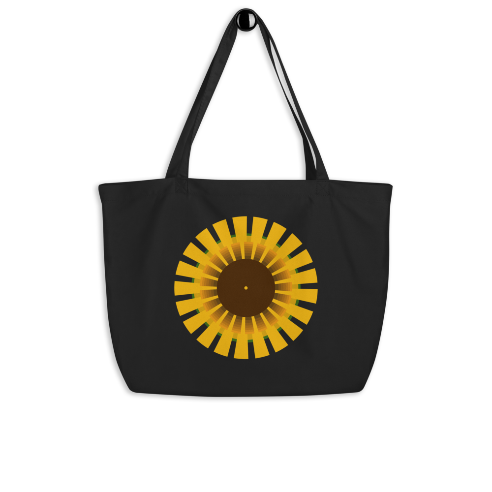 Sunflower Large organic tote bag