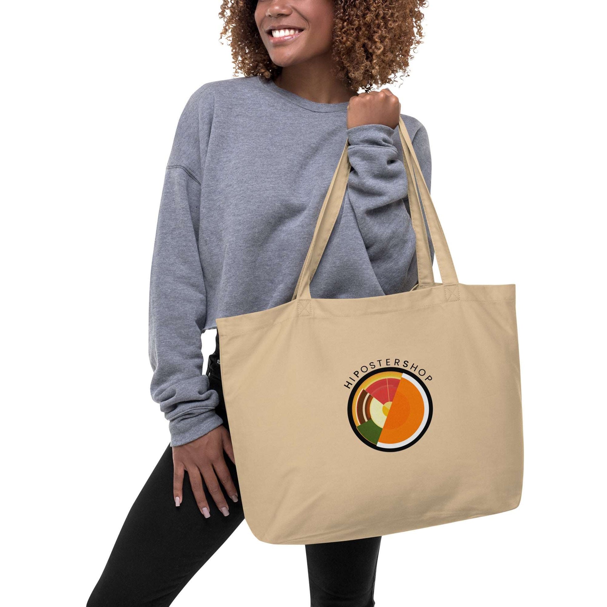 HiPosterShop Logo Large organic tote bag