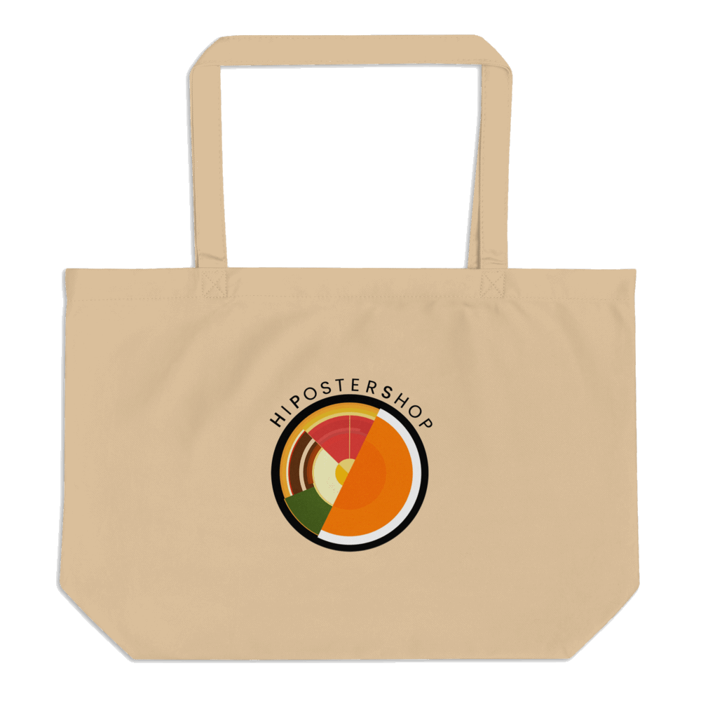 HiPosterShop Logo Large organic tote bag