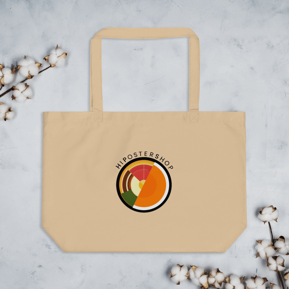 HiPosterShop Logo Large organic tote bag