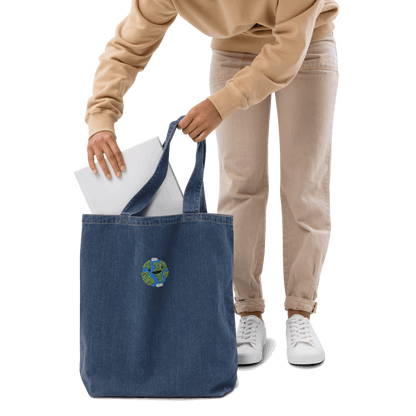 Happy Earth 2024 Organic denim tote bag