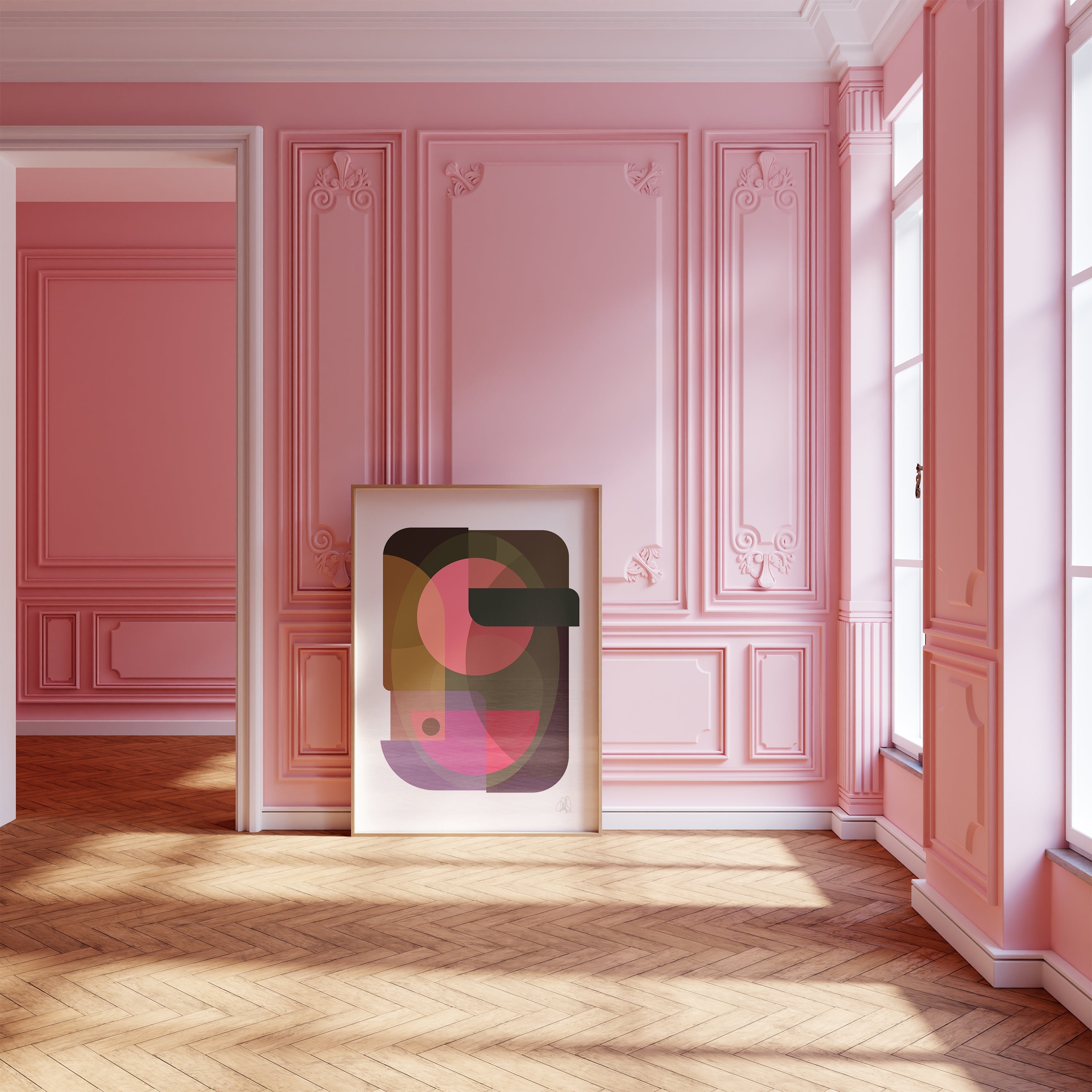 Oval Color Art Poster - HiPosterShop