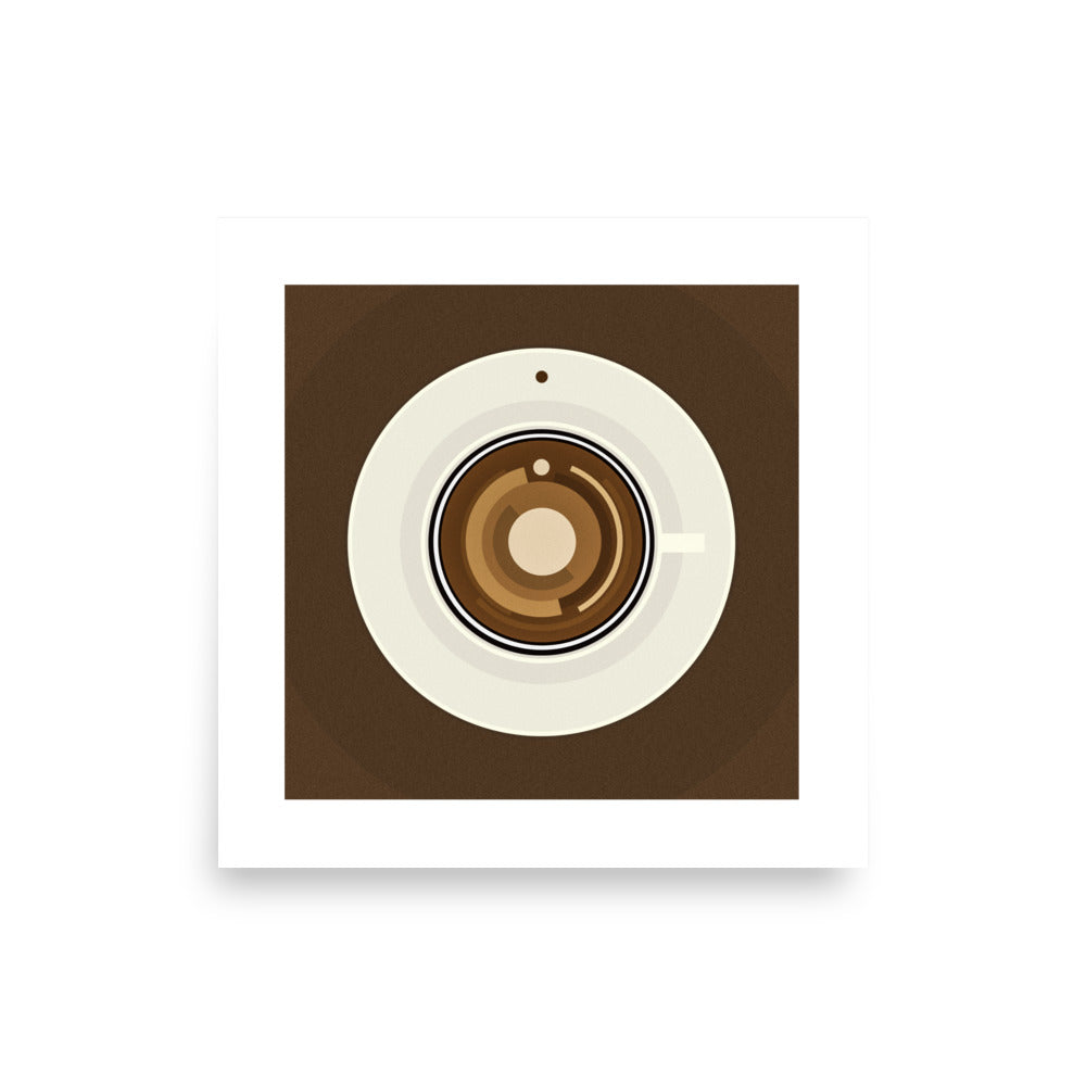 Espresso square poster - HiPosterShop