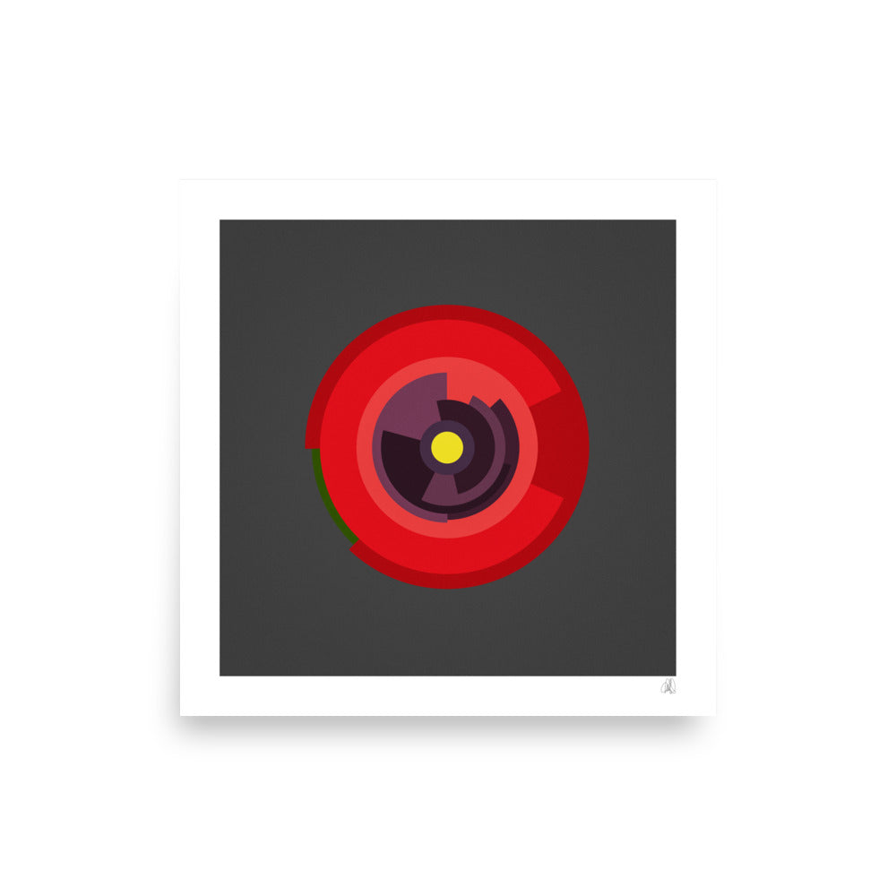 Red Flower Photo paper poster - HiPosterShop