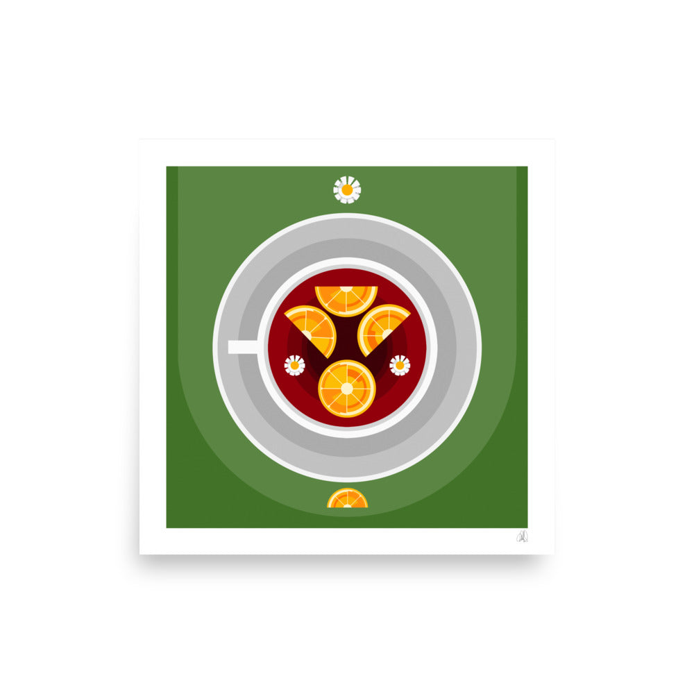 Chamomile Tea With Citrus - Photo paper poster - HiPosterShop