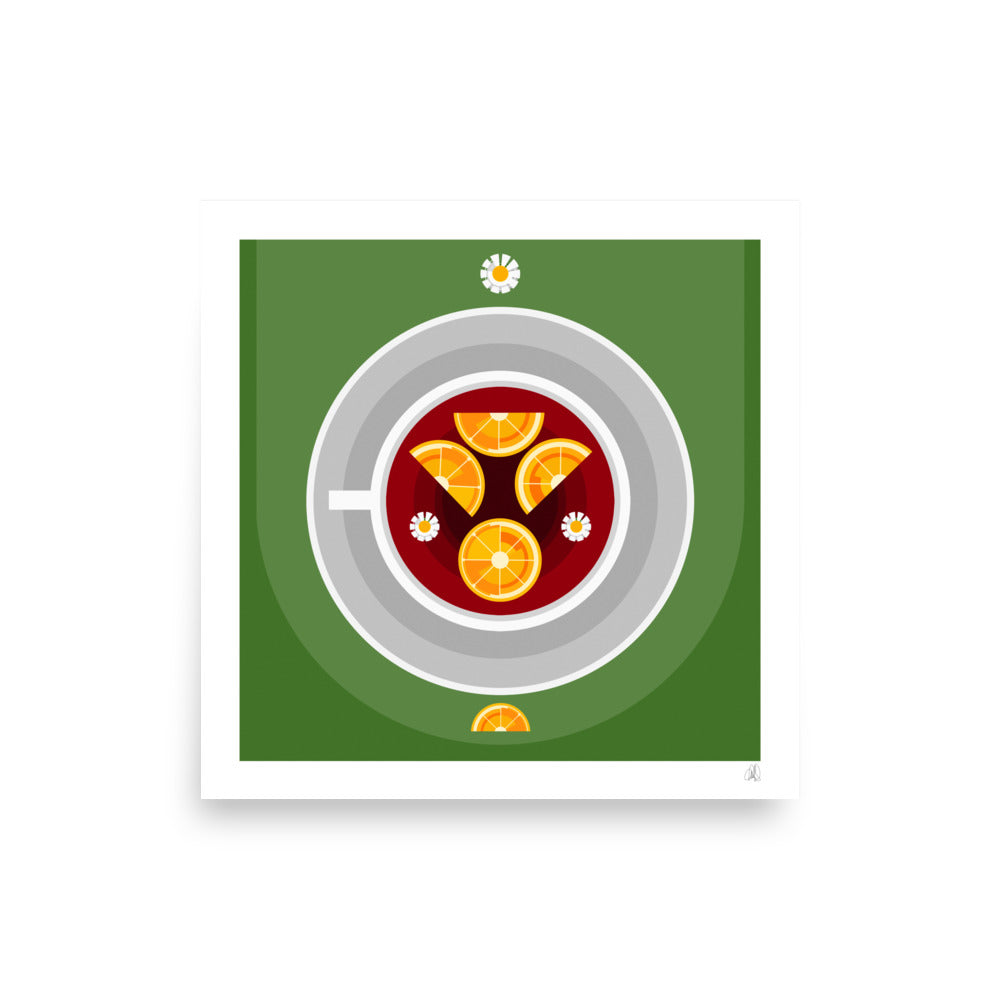 Chamomile Tea With Citrus - Photo paper poster - HiPosterShop