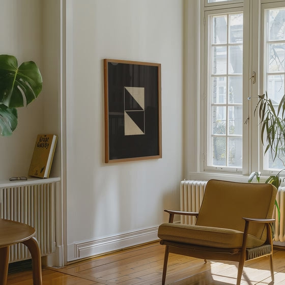 Black Linoleum Poster