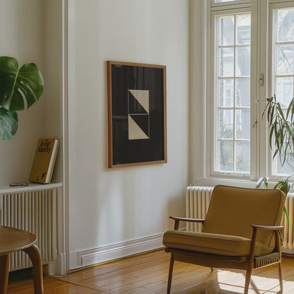 Black Linoleum Poster