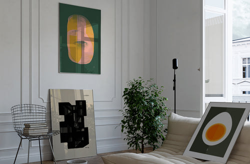 round shaped  and half egg, black building home decor 01