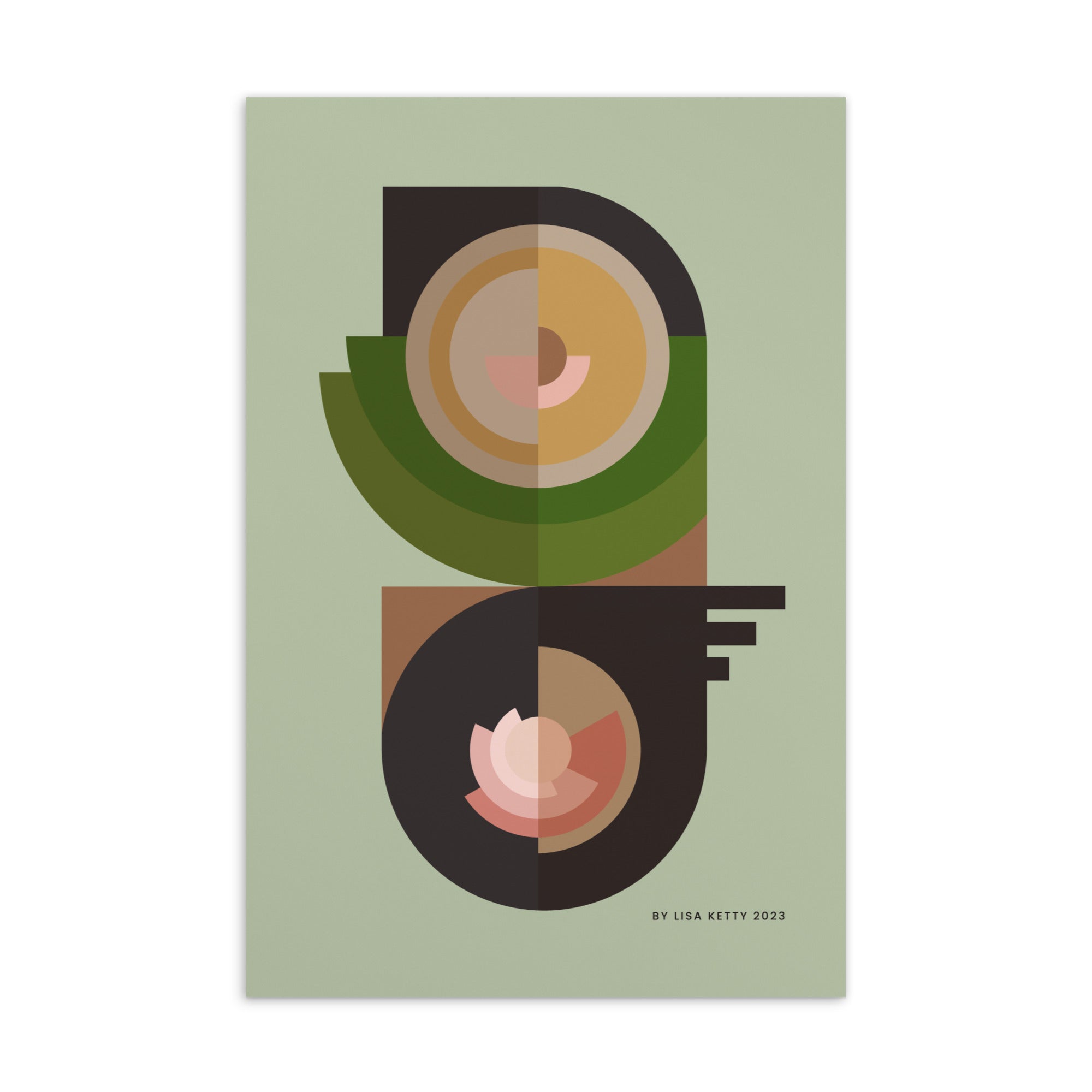 Flower Power Standard Postcard - HiPosterShop