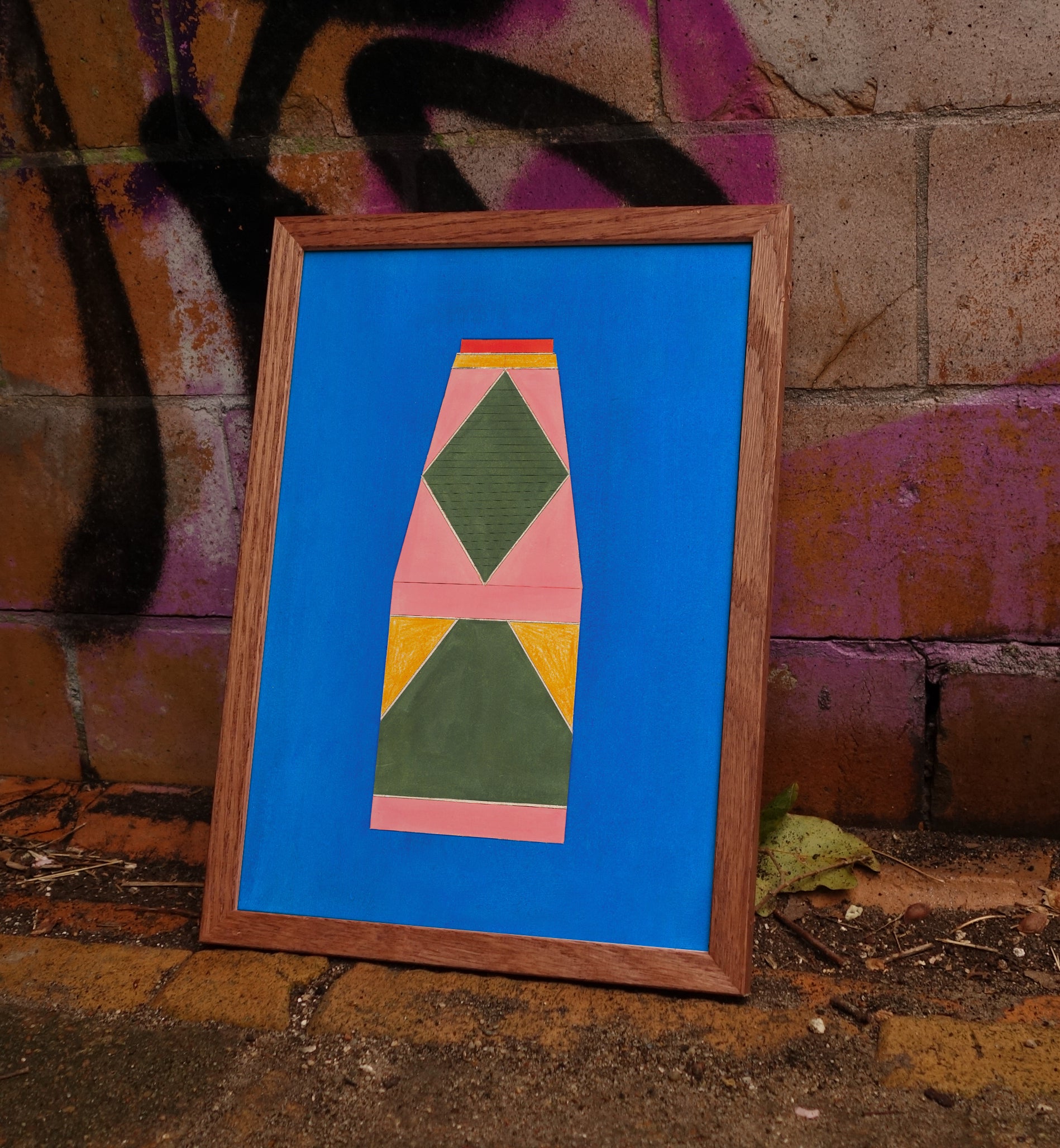 Mystical Juice cardboard framed