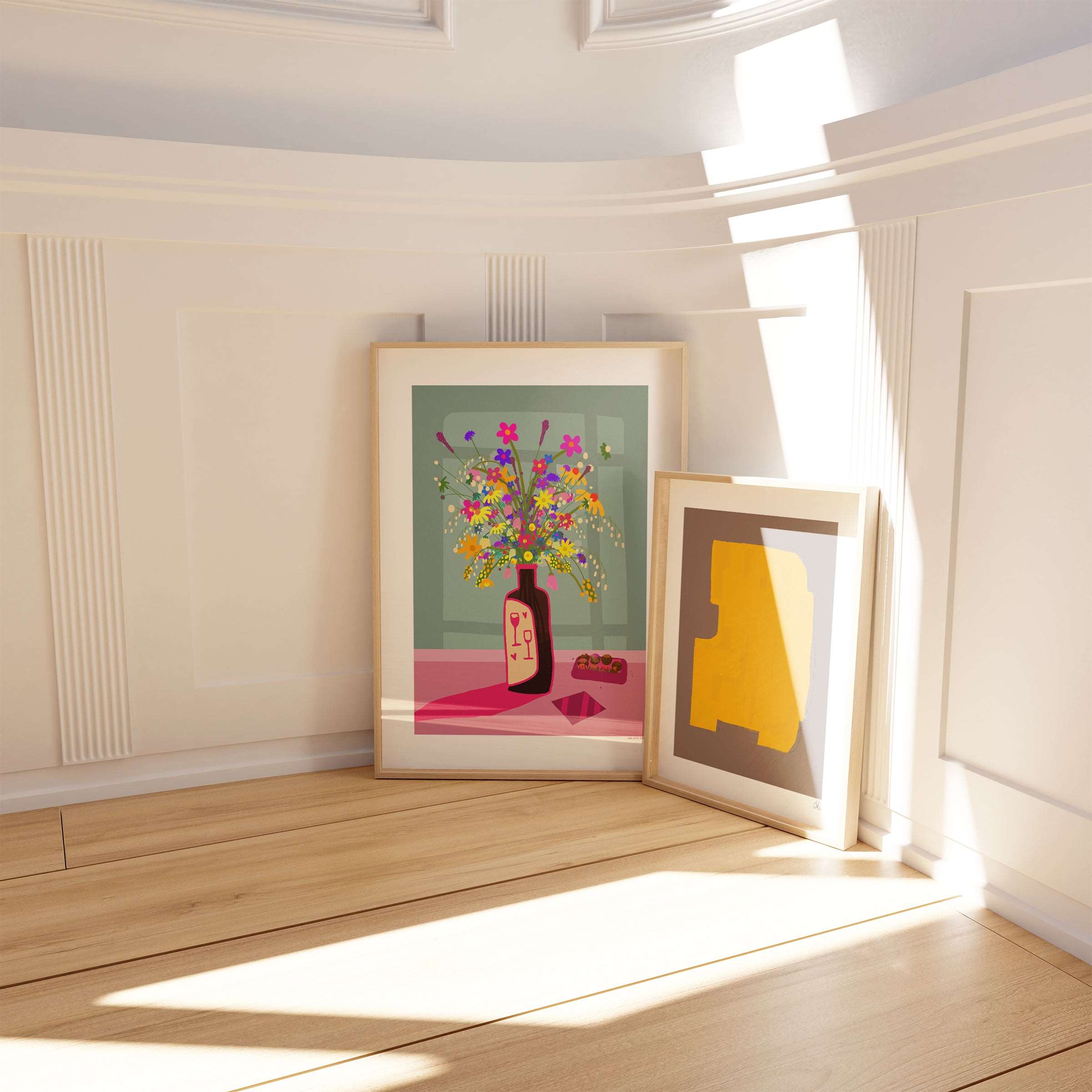 Flowers And Wine Poster - HiPosterShop