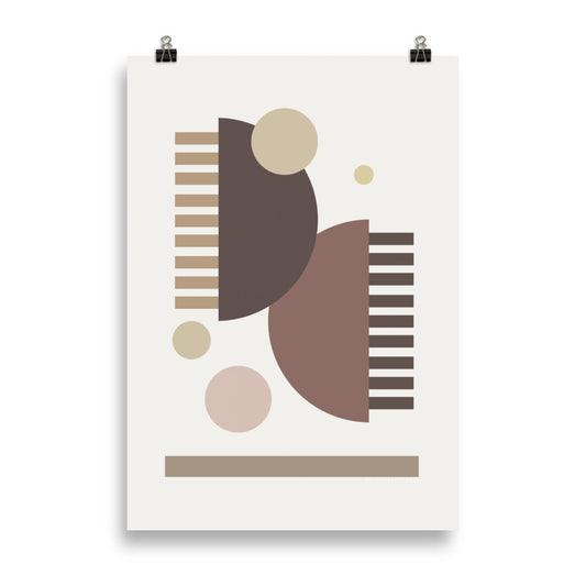Earth Toned Comb Poster | HiPosterShop