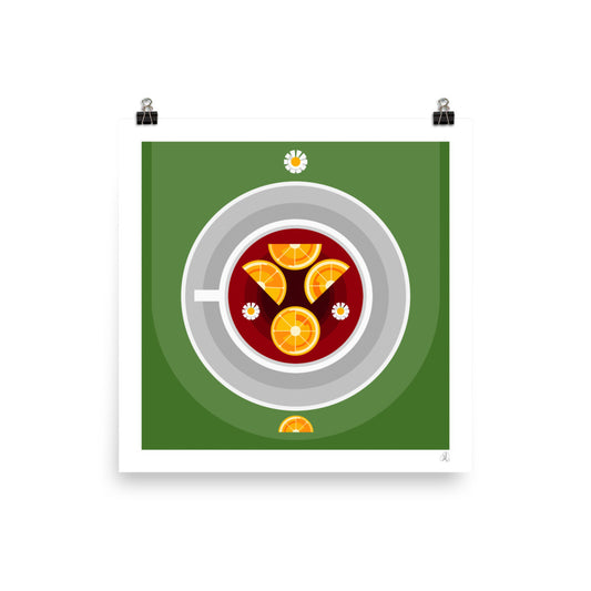 Chamomile Tea With Citrus - Photo paper poster | HiPosterShop